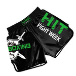 ZhuoAo Muay Thai Boxing Shorts Kickboxing & Sanda Training Fight Shorts For Men & Women, XL