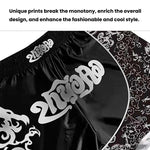 ZhuoAo Muay Thai Boxing Shorts Kickboxing & Sanda Training Fight Shorts For Men & Women, XXXS