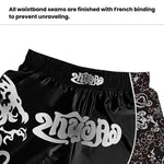 ZhuoAo Muay Thai Boxing Shorts Kickboxing & Sanda Training Fight Shorts For Men & Women, XXS