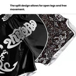 ZhuoAo Muay Thai Boxing Shorts Kickboxing & Sanda Training Fight Shorts For Men & Women, XL
