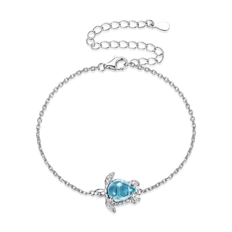 Copper-Plated White Gold Marine Animal Turtle Bracelet