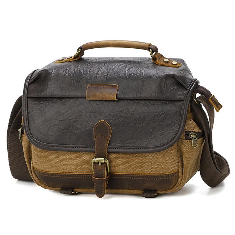 Borsa vintage impermeabile in tela per fotocamera DSLR