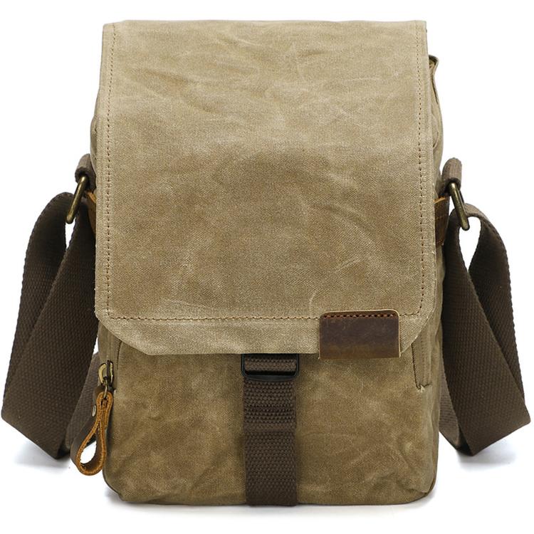 Borsa a tracolla in canvas impermeabile vintage