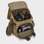 Waxed Canvas Camera Shoulder Bag Waterproof Vintage Messenger Case