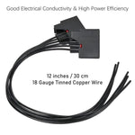 For Jeep Wrangler JK 2007-2018 Front Turn Signal Plug Pigtail Wiring Harness 68065016AB, 68065016AB