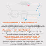70mai 4K Night Vision Ultra HD 24H Parking Monitoring Dashcam, USB, Cigarette Lighter