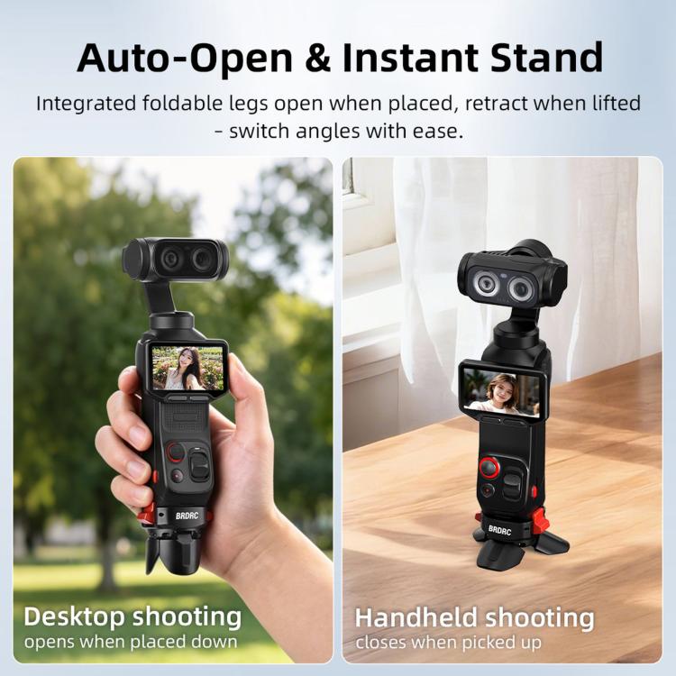 Per Insta360 Luna Ultra BRDRC Clip magnetica a sgancio rapido per treppiede di ricarica.