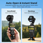 Per DJI Osmo Pocket 4P / 4 / 3 BRDRC Treppiede magnetico a sgancio rapido con funzione di ricarica.