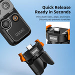 Per DJI Osmo Pocket 4P / 4 / 3 BRDRC Treppiede magnetico a sgancio rapido con funzione di ricarica.