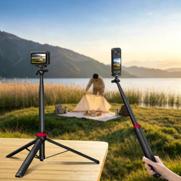 Per Insta360 Ace Pro 2 / X5 BRDRC, asta di prolunga per selfie con testa a sfera a sgancio rapido da 1,6 m.