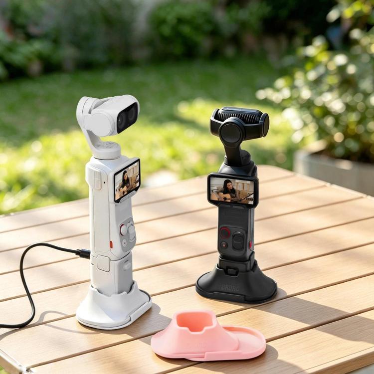 Base di montaggio adesiva rimovibile per Insta360 Luna Ultra BRDRC da tavolo.