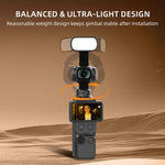 Per DJI Osmo Pocket 4 BRDRC Gimbal portatile per fotocamera, luce di riempimento per selfie