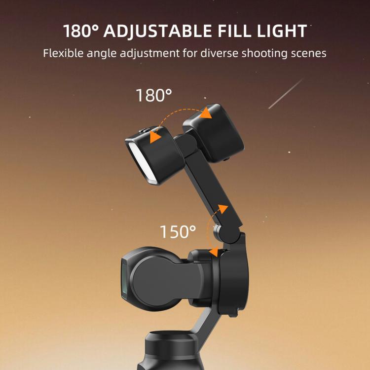 Per DJI Osmo Pocket 4 BRDRC Gimbal portatile per fotocamera, luce di riempimento per selfie