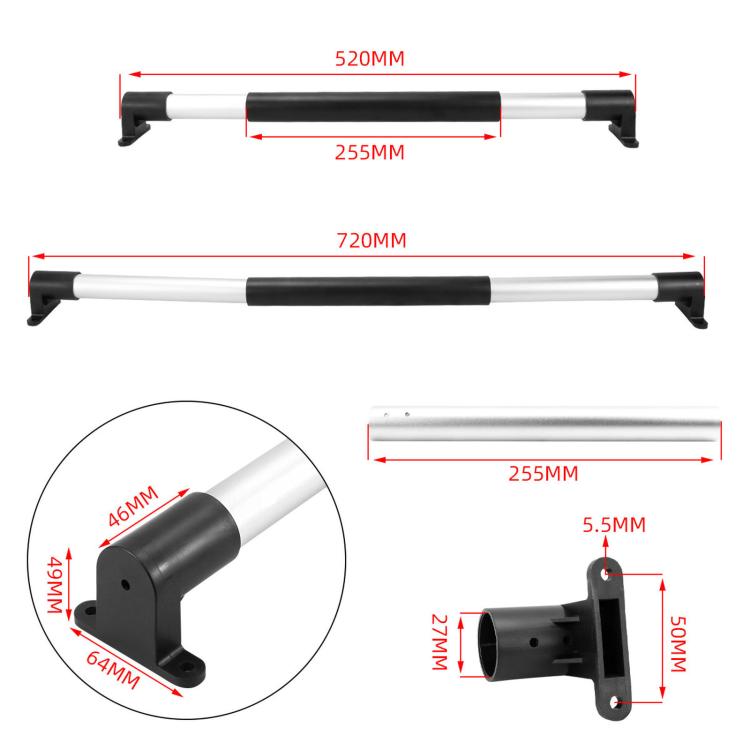 Car Screen Door Round Telescopic Rod Car Door Anti-Slip Handle