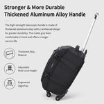 AOKING 20 Inch Rolling Backpack With 360-Degree Spinner Wheels Laptop Bag With Exterior Side Pocket