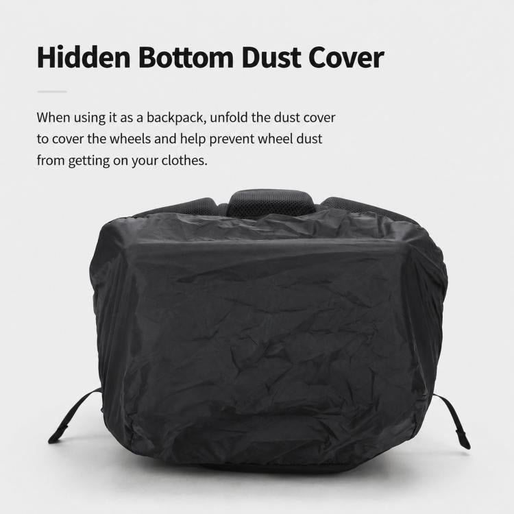 AOKING 20 Inch Rolling Backpack With 360-Degree Spinner Wheels Laptop Bag With Exterior Side Pocket