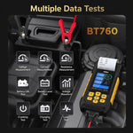 3.2 Inch HD Color Screen Car Battery Tester Automotive Battery Internal Resistance Detector, AUTOOL BT760