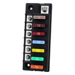 1-In-6-Out Waterproof Automotive Blade Fuse Holder, Without Lights, With Lights