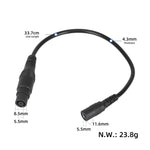 DC 5.5mm x 2.1mm Female to 8mm Male Charger Adapter Cable Battery Charging Converter Cord