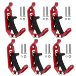 Zinc Alloy Fire-fighting Equipment Fixing Roof Rack Multi-functional Clamp, Red 2pcs /Set, Red 4pcs /Set, Red 6pcs /Set, Orange 2pcs /Set, Orange 4pcs /Set, Orange 6pcs /Set, Black 2pcs /Set, Black 4pcs /Set, Black 6pcs /Set