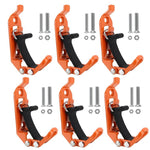 Zinc Alloy Fire-fighting Equipment Fixing Roof Rack Multi-functional Clamp, Red 2pcs /Set, Red 4pcs /Set, Red 6pcs /Set, Orange 2pcs /Set, Orange 4pcs /Set, Orange 6pcs /Set, Black 2pcs /Set, Black 4pcs /Set, Black 6pcs /Set