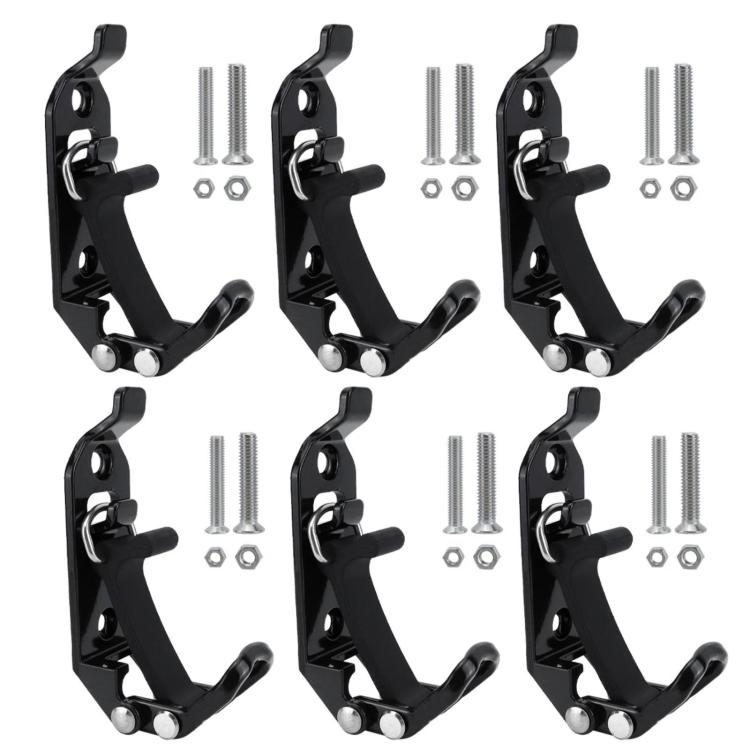 Zinc Alloy Fire-fighting Equipment Fixing Roof Rack Multi-functional Clamp, Red 2pcs /Set, Red 4pcs /Set, Red 6pcs /Set, Orange 2pcs /Set, Orange 4pcs /Set, Orange 6pcs /Set, Black 2pcs /Set, Black 4pcs /Set, Black 6pcs /Set