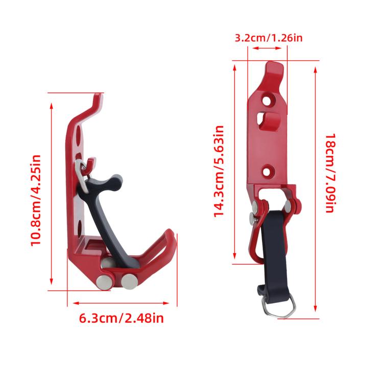 Zinc Alloy Fire-fighting Equipment Fixing Roof Rack Multi-functional Clamp, Red 2pcs /Set, Red 4pcs /Set, Red 6pcs /Set, Orange 2pcs /Set, Orange 4pcs /Set, Orange 6pcs /Set, Black 2pcs /Set, Black 4pcs /Set, Black 6pcs /Set