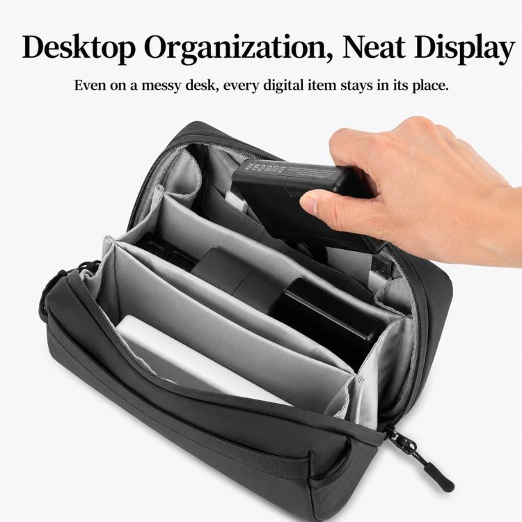 Custodia da viaggio per organizer elettronici, resistente all'acqua, per cavi e accessori.