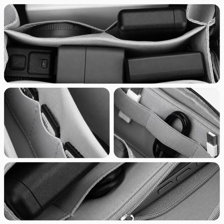 Custodia da viaggio per organizer elettronici, resistente all'acqua, per cavi e accessori.