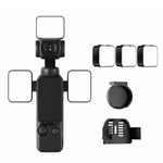 Luce di riempimento magnetica a LED dimmerabile per vlog video per DJI Osmo Pocket 3., Three Lamp, Dual Lamp, Single Lamp
