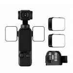 Luce di riempimento magnetica a LED dimmerabile per vlog video per DJI Osmo Pocket 3., Three Lamp, Dual Lamp, Single Lamp