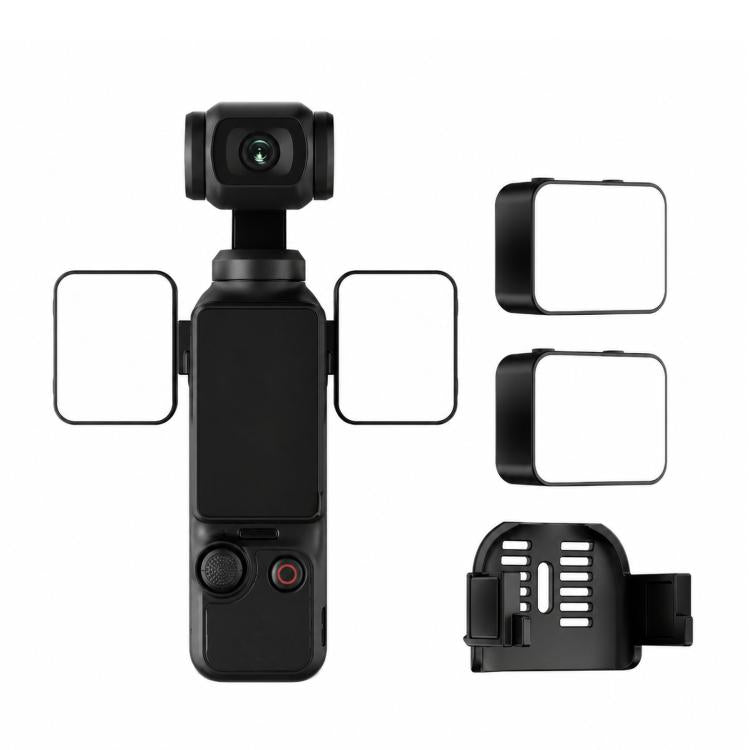 Luce di riempimento magnetica a LED dimmerabile per vlog video per DJI Osmo Pocket 3., Three Lamp, Dual Lamp, Single Lamp