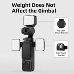 Luce di riempimento magnetica a LED dimmerabile per vlog video per DJI Osmo Pocket 3., Three Lamp, Dual Lamp, Single Lamp