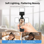 Luce di riempimento magnetica a LED dimmerabile per vlog video per DJI Osmo Pocket 3., Three Lamp, Dual Lamp, Single Lamp