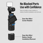 Luce di riempimento magnetica a LED dimmerabile per vlog video per DJI Osmo Pocket 3., Three Lamp, Dual Lamp, Single Lamp