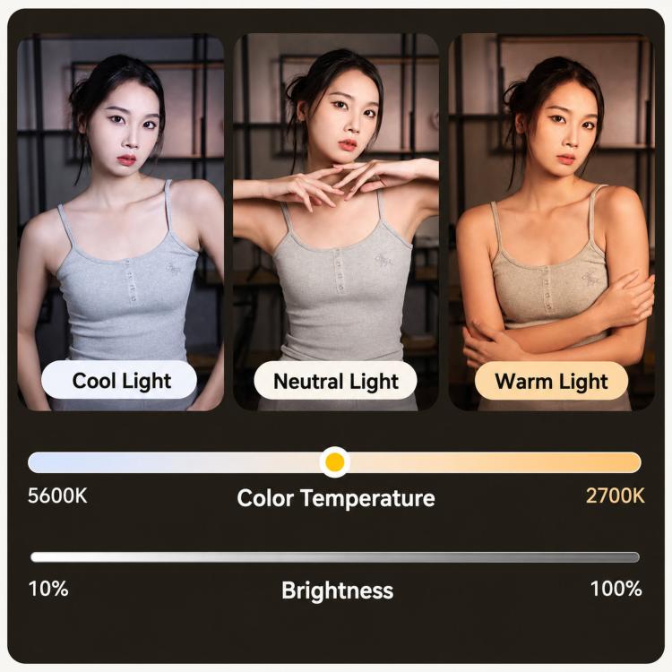 Luce di riempimento magnetica a LED dimmerabile per vlog video per DJI Osmo Pocket 3., Three Lamp, Dual Lamp, Single Lamp