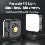 Luce per smartphone, mini luce tascabile portatile, lampada LED per fotografia e video all'aperto, K-05 Dual Temperature, MJ-05 RGB