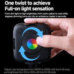 Luce per smartphone, mini luce tascabile portatile, lampada LED per fotografia e video all'aperto, K-05 Dual Temperature, MJ-05 RGB