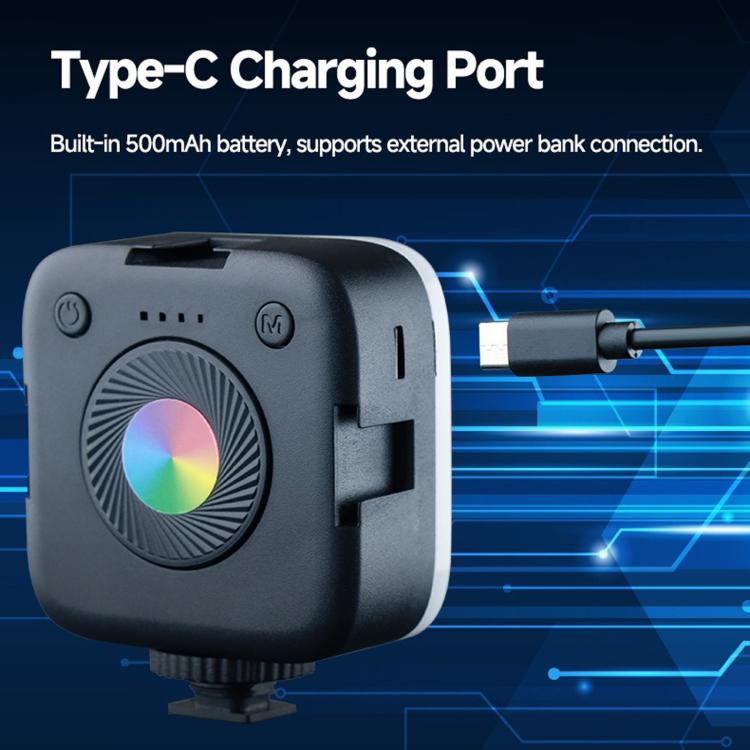 Luce per smartphone, mini luce tascabile portatile, lampada LED per fotografia e video all'aperto, K-05 Dual Temperature, MJ-05 RGB
