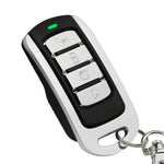 Telecomando con funzione di copia a codice variabile e codice fisso con salto di frequenza automatico da 280 a 868 MHz.