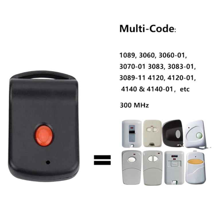 Telecomando per porta da garage multicode USA a 300 MHz, 300MHz For USA