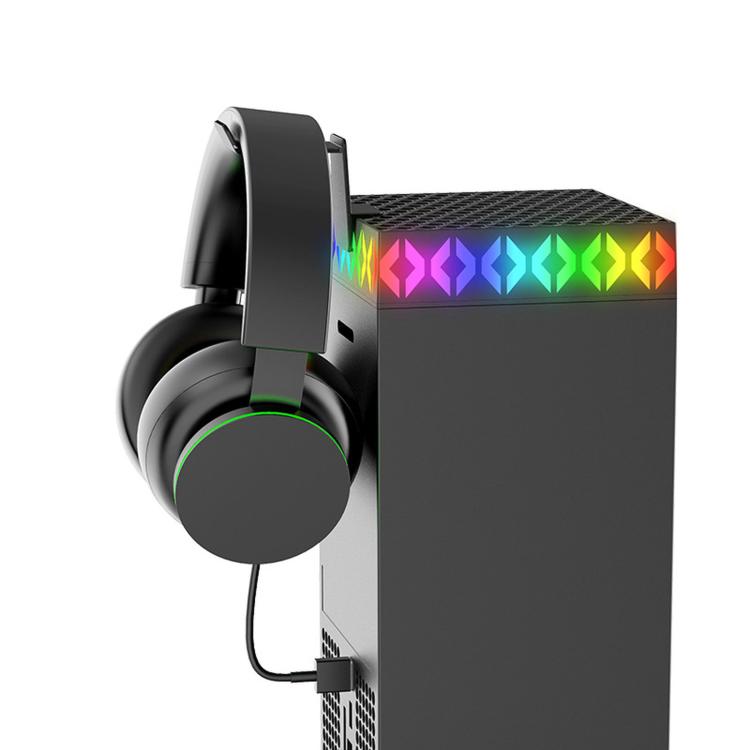 Ventola di raffreddamento superiore ipega per console Xbox Series X con sensore di temperatura automatico, luce RGB e gancio per cuffie., PG-XBX026S