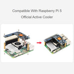 Scheda di espansione Waveshare 5/CM5 dedicata PoE(+) per Raspberry Pi, 34611, 34612+ Case