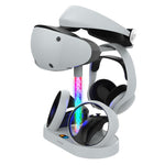 Base di ricarica RGB ipega per controller PS5 VR2 / PlayStation VR2, stazione di ricarica e supporto per visore VR, PG-P5V001S, PG-P5V001