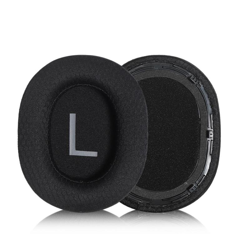 Cuscinetti auricolari di ricambio in morbida schiuma per cuffie QCY H4 (1 paio)., Protein Leather Black, Stitched Leather Black, Football Mesh Black, Ice Silk Black, Protein Leather Light Gold