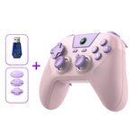 Controller di gioco BSP G3 Tri-Mode con joystick in carbonio e tasti macro per PC / Switch / PS4 / iOS e Android, With Stand White, With Stand Black, With Stand Pink, With Stand Purple, With Receiver White, With Receiver Black, With Receiver Pink      ...