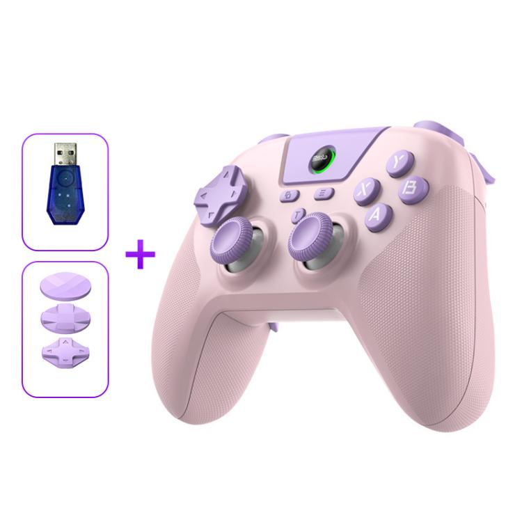 Controller di gioco BSP G3 Tri-Mode con joystick in carbonio e tasti macro per PC / Switch / PS4 / iOS e Android, With Stand White, With Stand Black, With Stand Pink, With Stand Purple, With Receiver White, With Receiver Black, With Receiver Pink      ...