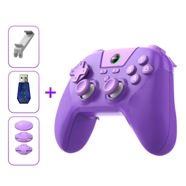 Controller di gioco BSP G3 Tri-Mode con joystick in carbonio e tasti macro per PC / Switch / PS4 / iOS e Android, With Stand White, With Stand Black, With Stand Pink, With Stand Purple, With Receiver White, With Receiver Black, With Receiver Pink      ...