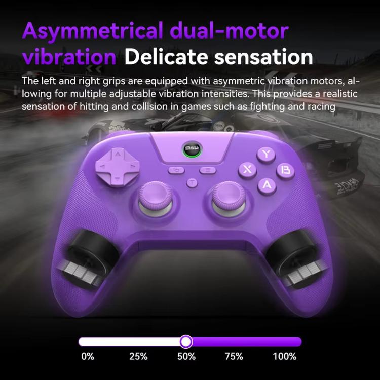Controller di gioco BSP G3 Tri-Mode con joystick in carbonio e tasti macro per PC / Switch / PS4 / iOS e Android, With Stand White, With Stand Black, With Stand Pink, With Stand Purple, With Receiver White, With Receiver Black, With Receiver Pink      ...