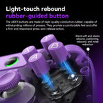 Controller di gioco BSP G3 Tri-Mode con joystick in carbonio e tasti macro per PC / Switch / PS4 / iOS e Android, With Stand White, With Stand Black, With Stand Pink, With Stand Purple, With Receiver White, With Receiver Black, With Receiver Pink      ...